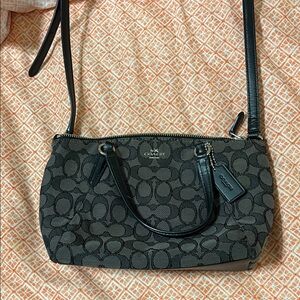 Coach Black and Gray Crossbody Bag